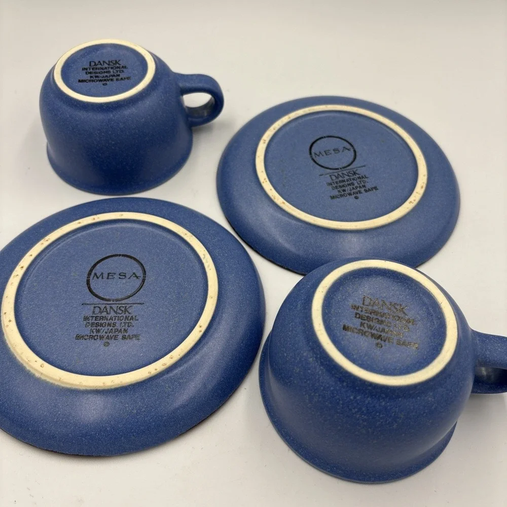 Mesa Sky Blue Cup and Saucer Sets 2 Pieces‎ Set Japan